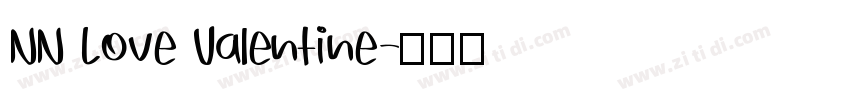 NN Love Valentine字体转换